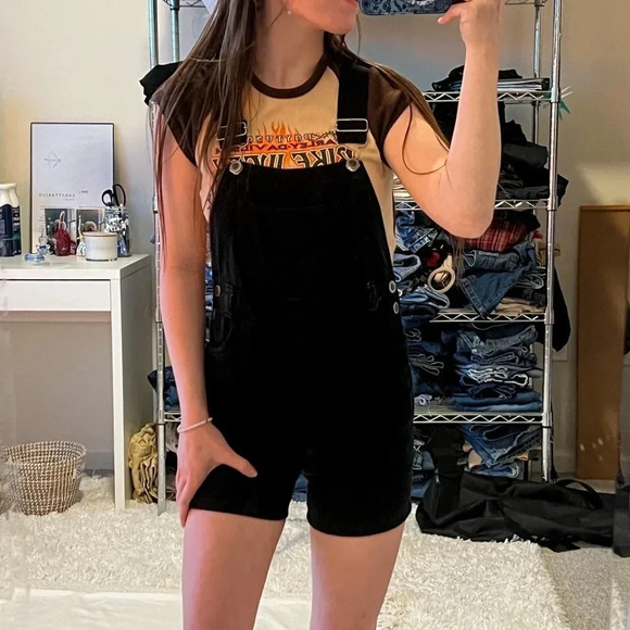 Vintage Faded Glory Shorts Overalls - Picture 8 of 10